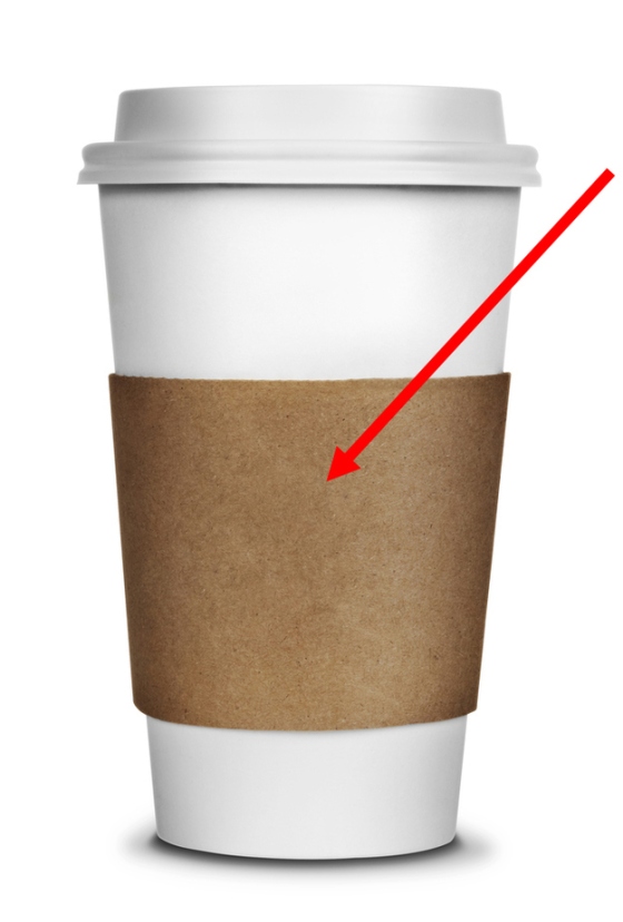 Zarf - The cardboard holders for your coffee cup so you don't burn your hands.